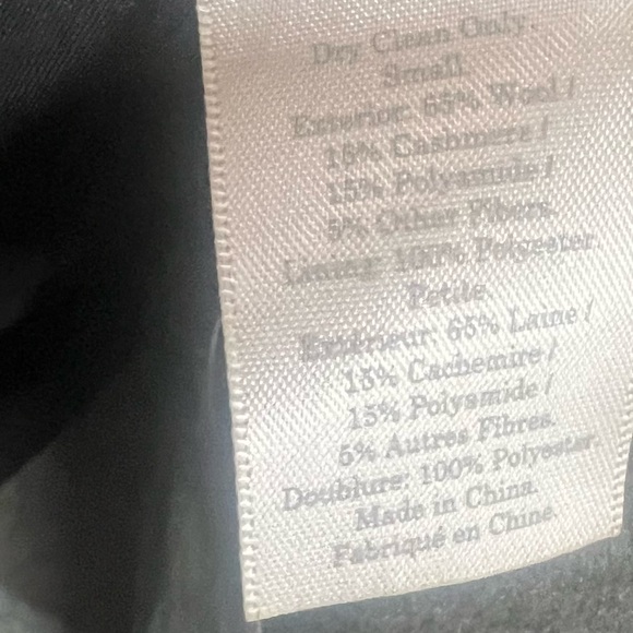 Everlane Charcoal Belted Coat Size Small - Picture 6 of 9